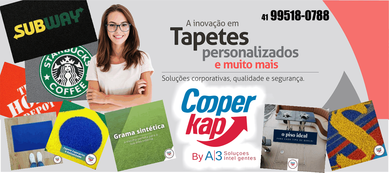 Cooper Kap Soluções Inteligentes Tapetes Personalizados, Grama Sintética      Fones: (41) 99518-0788