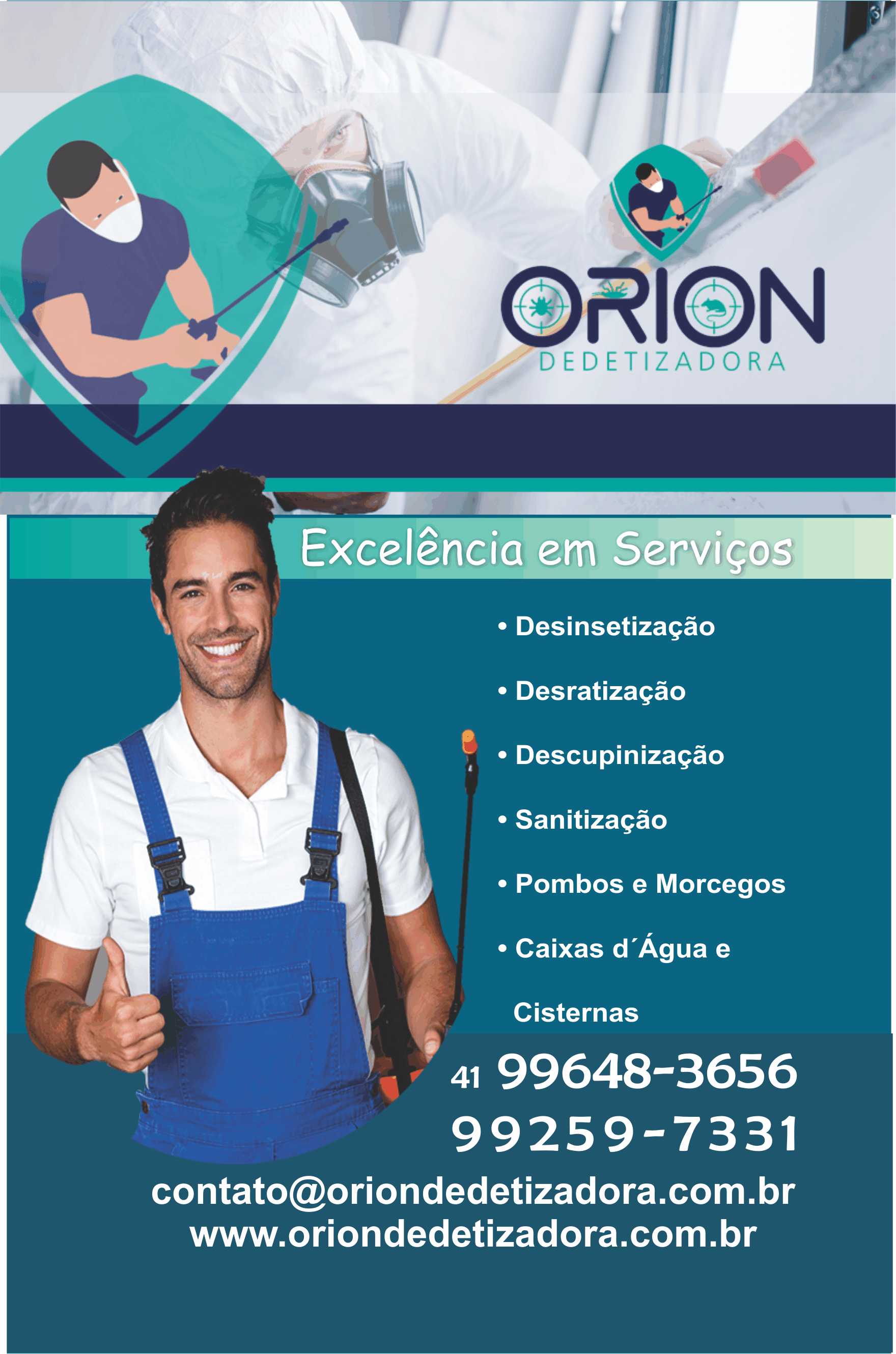  Orion Dedetizadora      Fones: (41) 99648-3656 / (41) 99259-7331