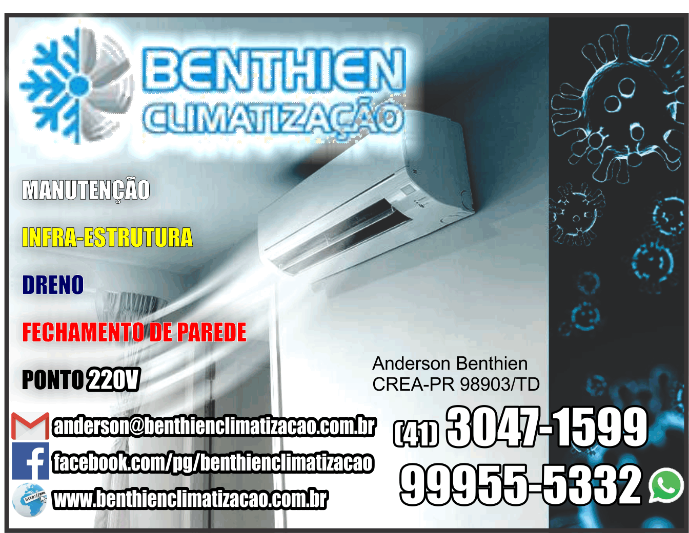 Benthien Climatização      Fones: (41) 3047-1599 / (41) 99955-5332