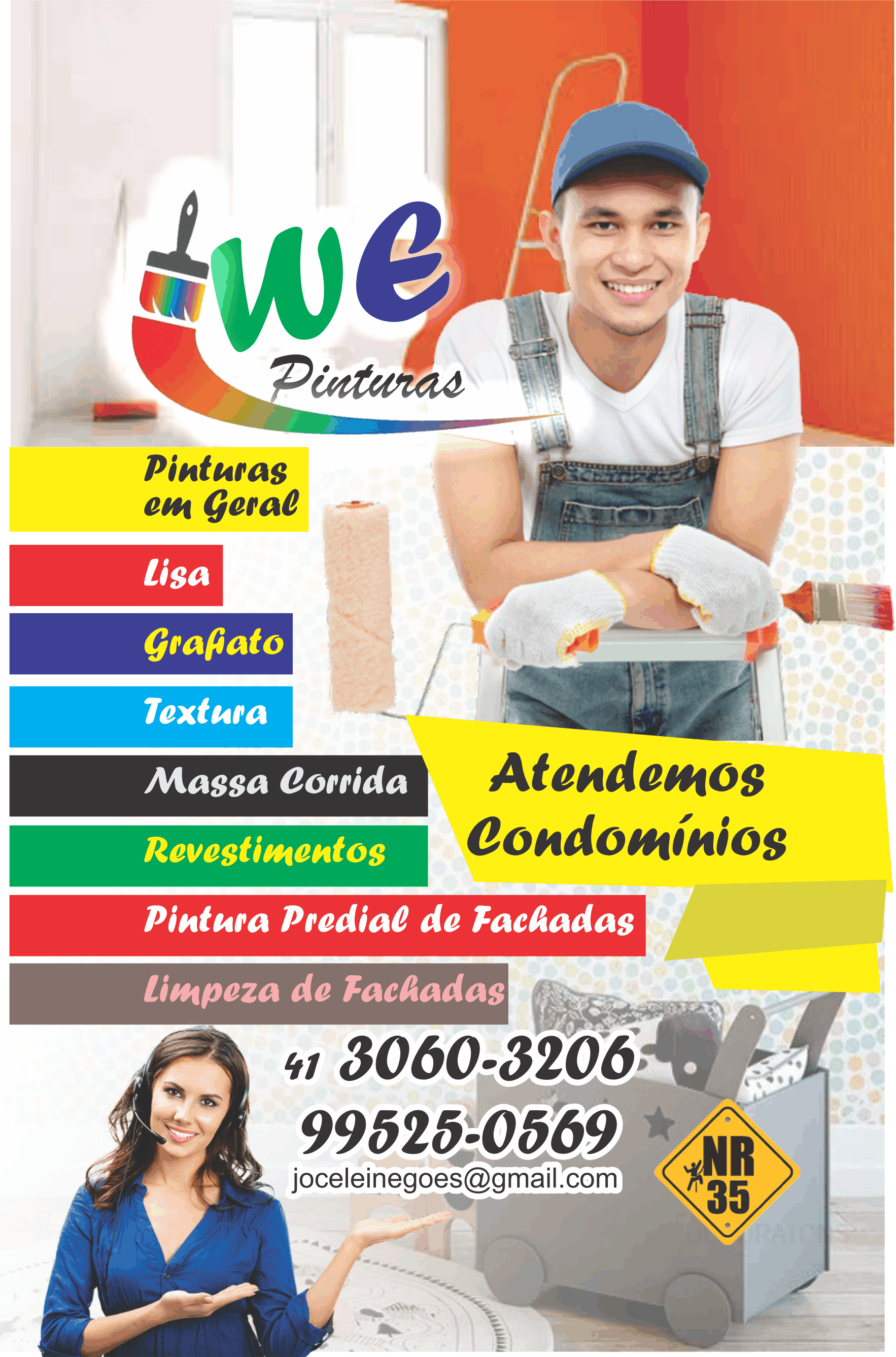 WE Pinturas      Fones: (41)3060-3206 / (41) 99525-0569