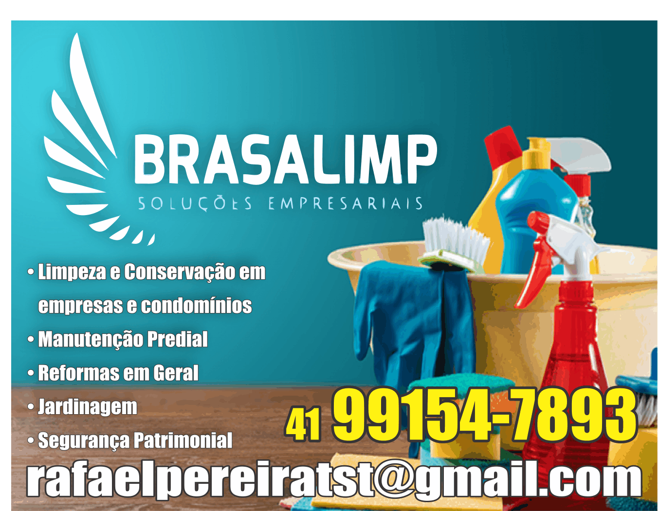 Brasalimp Soluções Empresariais      Fones: (41) 99154-7893 /