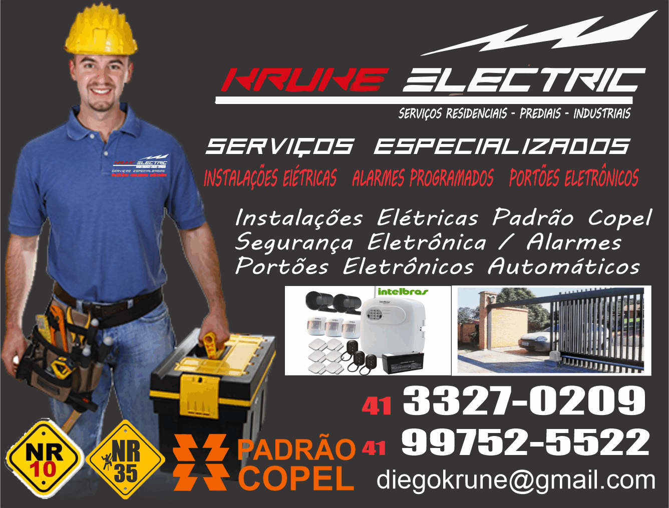 Krune Eletric Instalações Elétricas      Fones: (41)3327-0209 / (41) 99752-5522