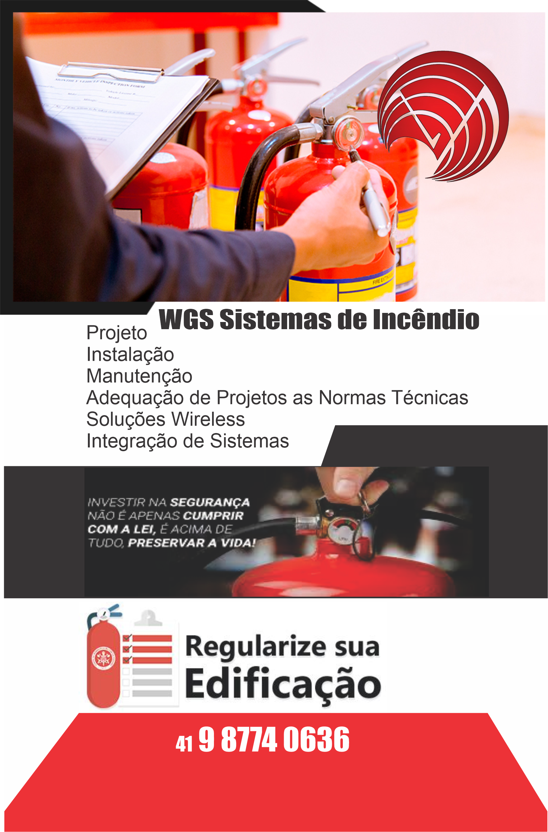 WGS Sistemas de Incêndio      Fones: (41) 98774-0636 /