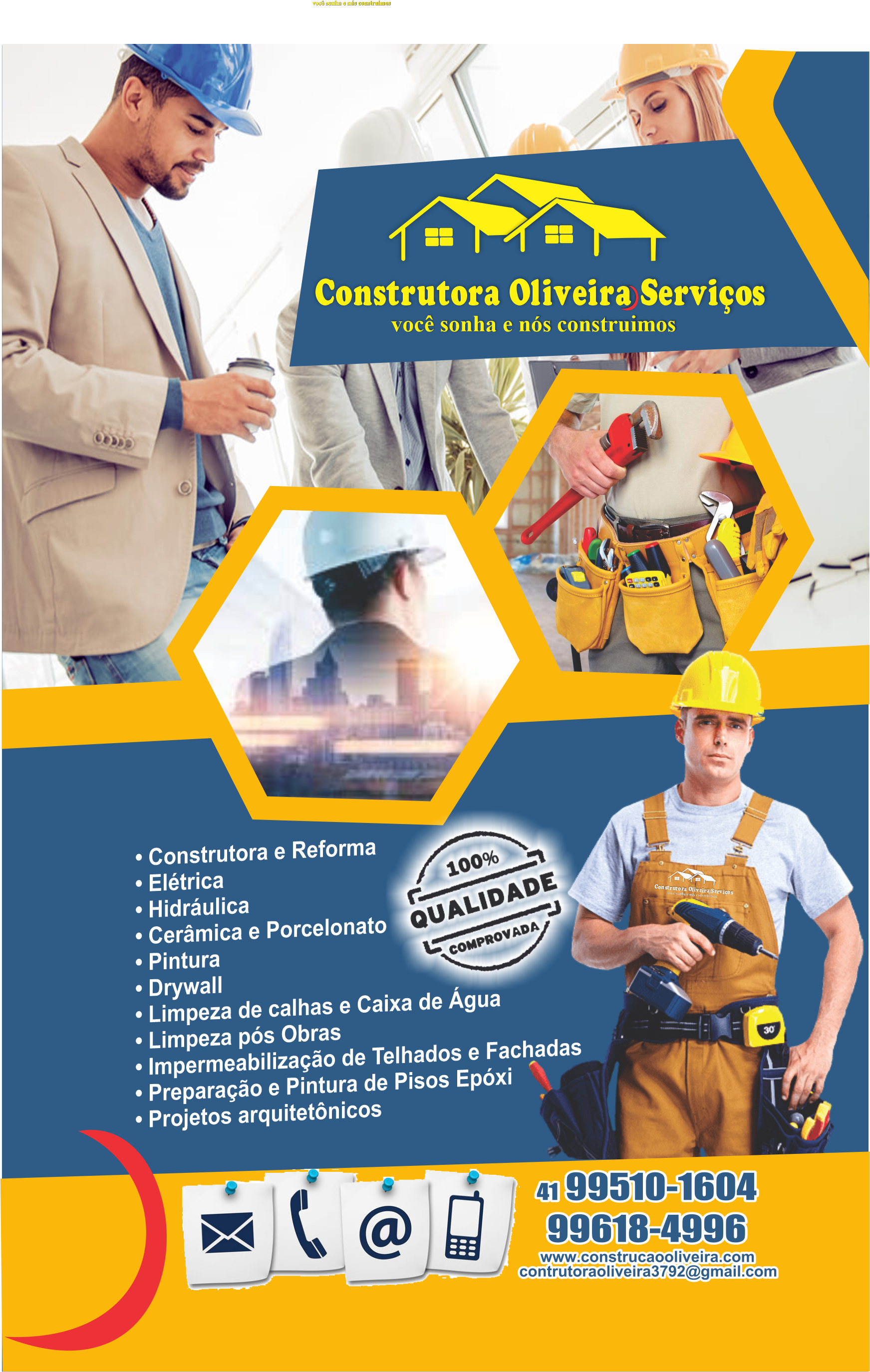 Construtora Oliveira Serviços      Fones: (41) 99510-1604 / (41) 99618-4996