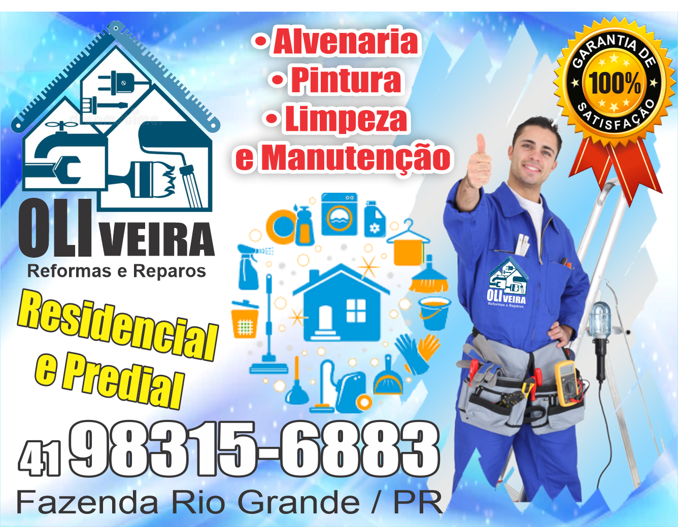 Oliveira Reformas e Reparos      Fones: (41)98315-6883 /