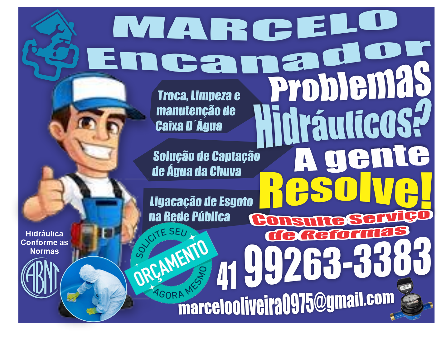 Marcelo Encanador      Fones: (41)99263-3383