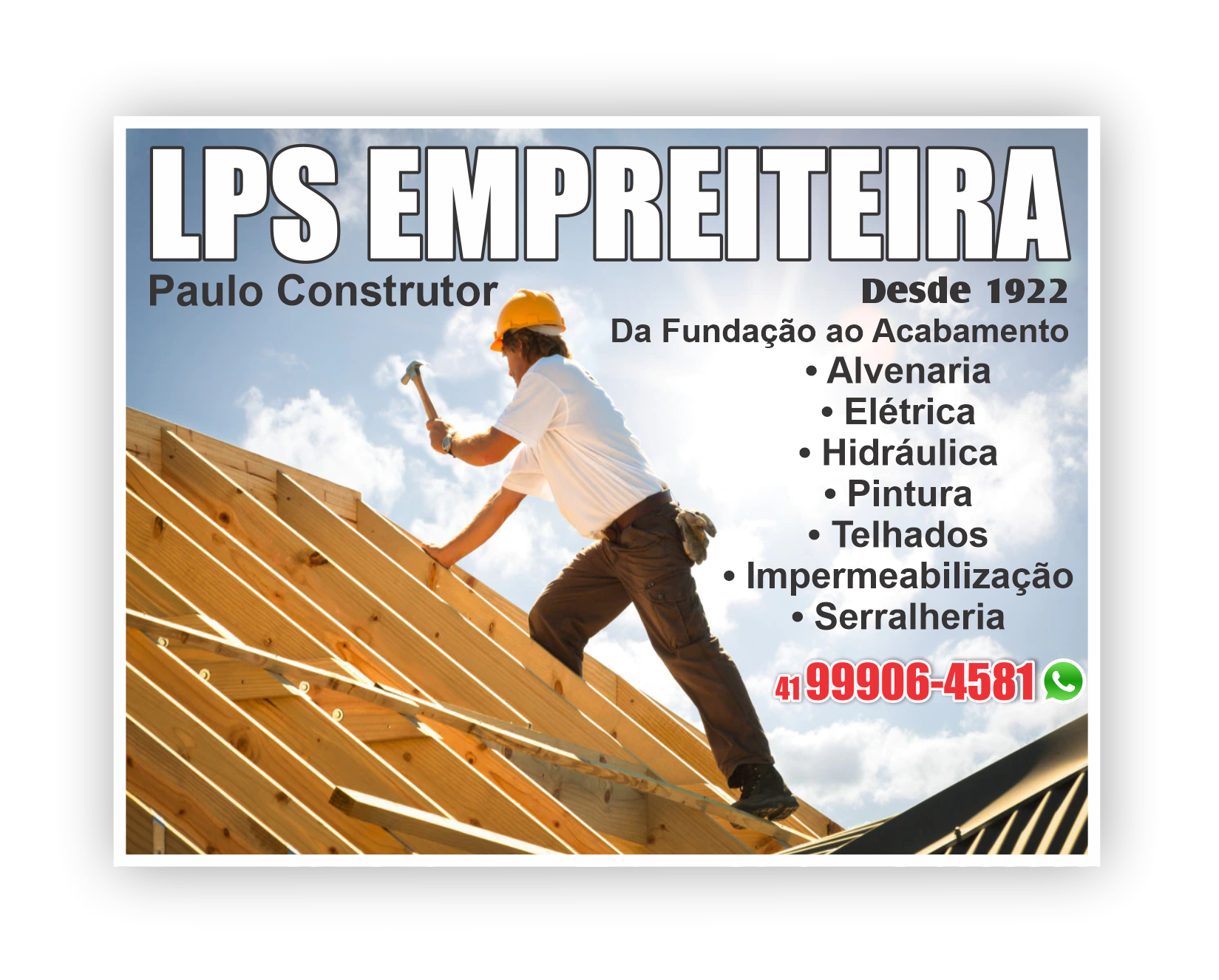 LPS Empreiteira      Fones: (41) 99906-4581 