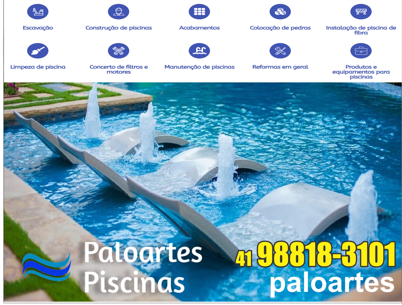 Poloartes Piscinas      Fones: (41)99840-9733 /