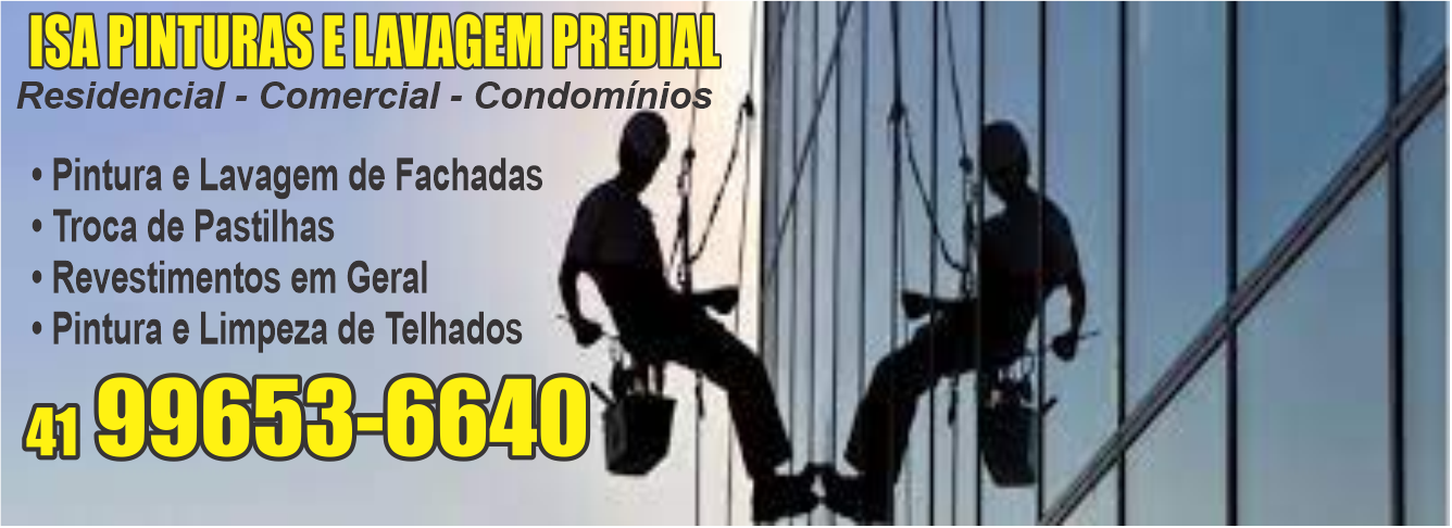 Isa Pinturas e Lavagem Predial      Fones: (41) 3675-1621 / (41) 99653-6640