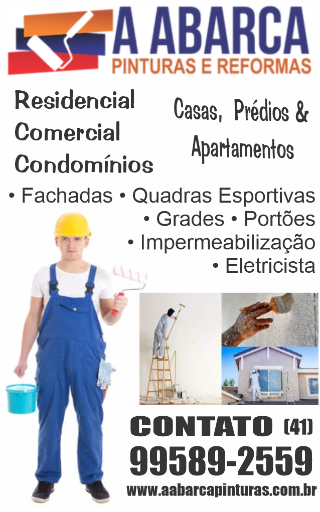  A Abarca Pinturas e Reformas      AVENIDA PRESIDENTE AFFONSO CAMARGO, 367, CURITIBA - PR  Fones: (41) 99589-2559 /