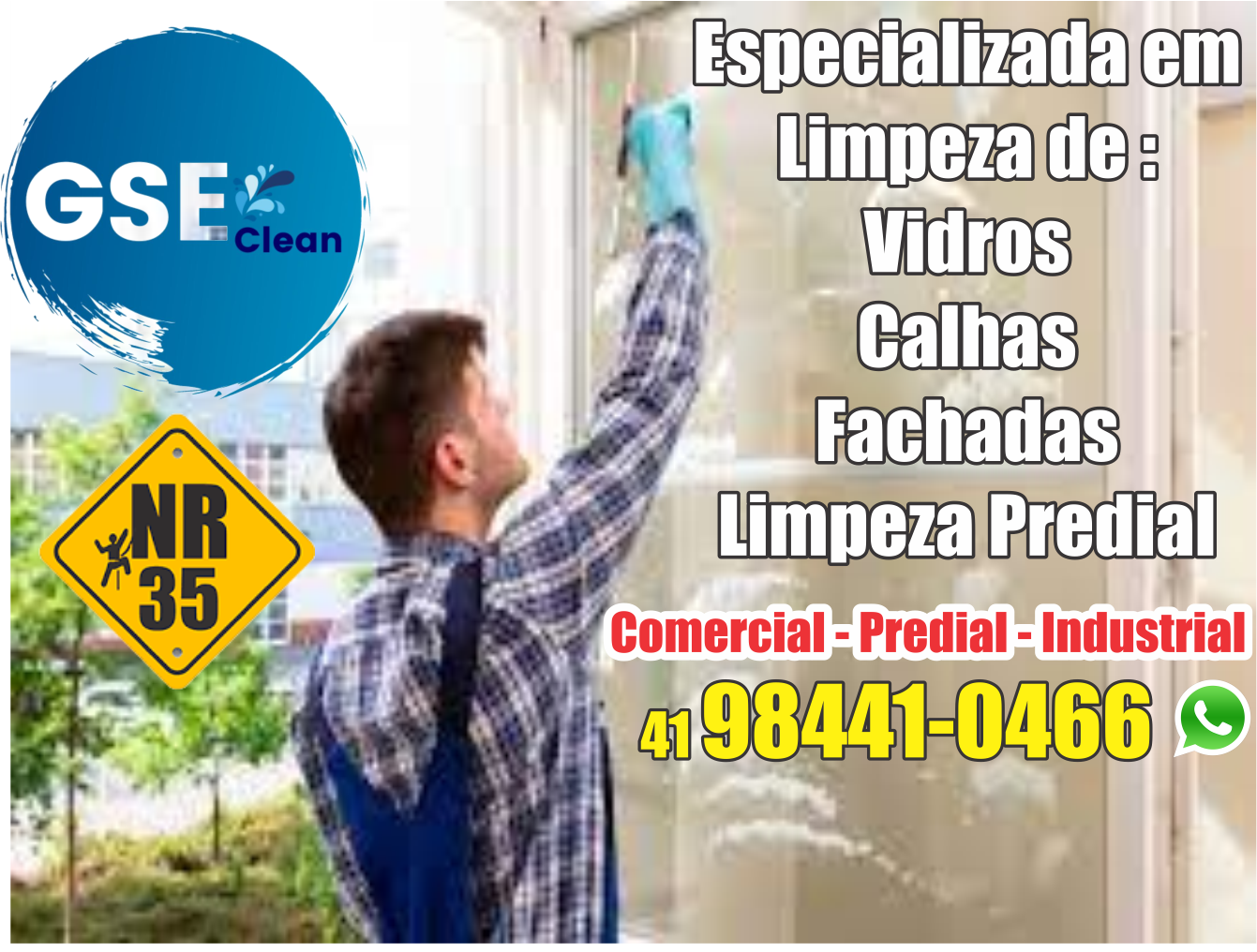 GSE Clean Especializada em Limpeza      Fones: (41)98441-0466 /